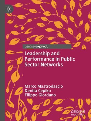 cover image of Leadership and Performance in Public Sector Networks